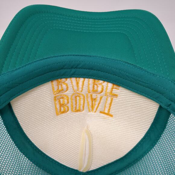 Boat Babe Snapback Trucker Hat Blue One Size Adjustable Embroidered Mesh Back Ha - Picture 8 of 9